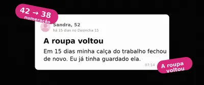 Depoimento de aluna do Desincha 15